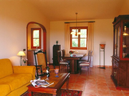 Teilansicht eines der hübsch eingerichteten Apartments.