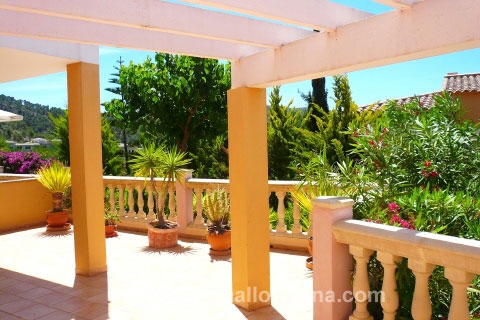 Sonnige Terrasse