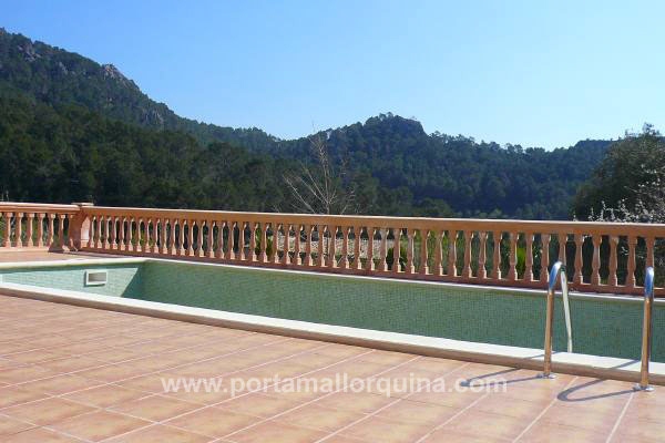 Der Pool ist umgegeben von großzügigen Liegeterrassen