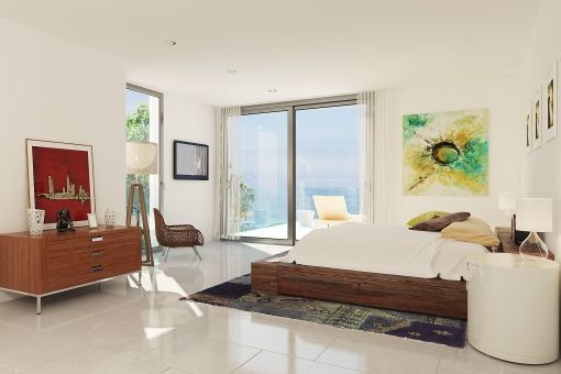 Projekt für eine groÃe moderne villa mit meerblick in costa d'en ... Moderne villa beispiele