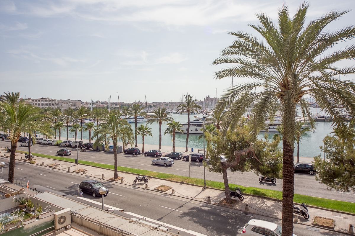 Moderne Wohnung direkt am Meer mit Blick auf den Hafen von Palma