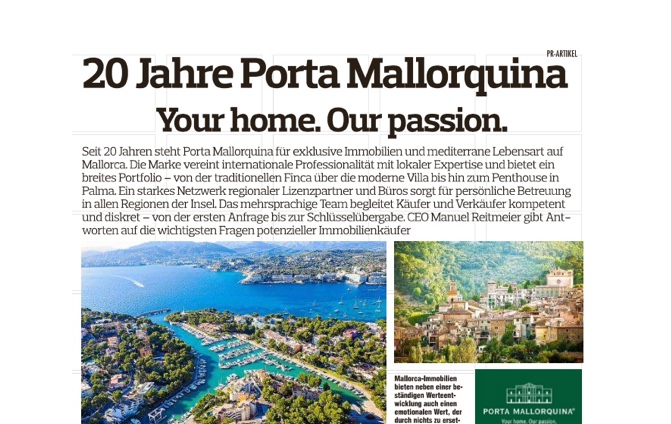 Jubiläum – 20 Jahre Porta Mallorquina!