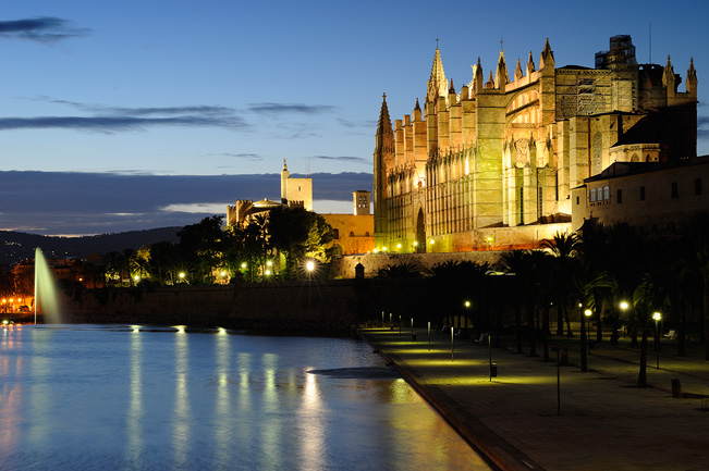 Die Kathedrale von Palma de Mallorca.