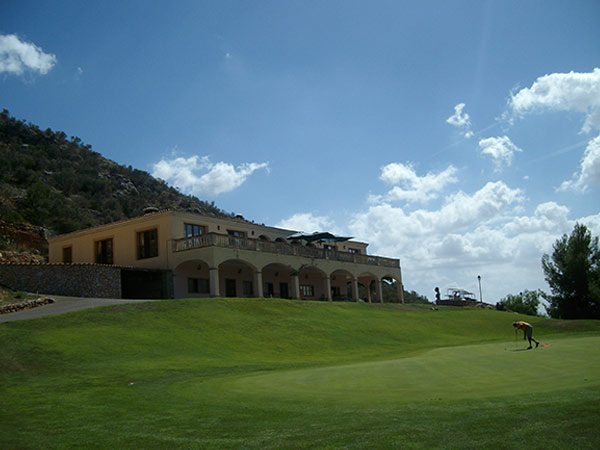 Das Clubhaus von Son Termens, Mallorca.