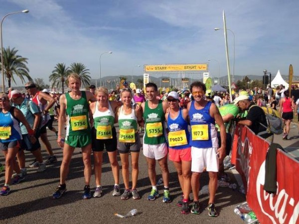 Das Porta Mallorquina und Porta Holiday Team beim TUI Marathon 2014.