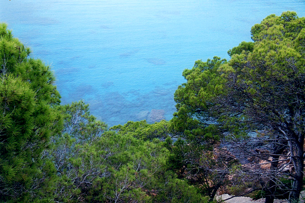 Türkisblaues Meer bei Santa Ponsa auf Mallorca