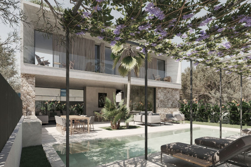 Exklusive Neubau-Villa mit Pool und Garten in Palma