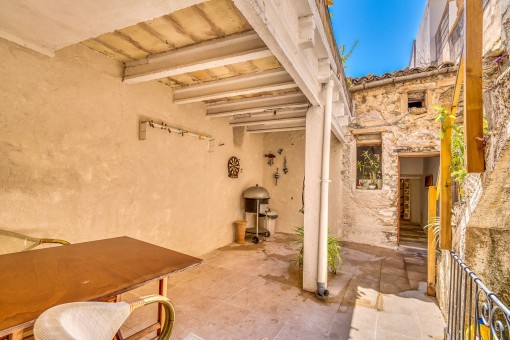 Blick in den Patio