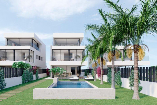 Neubauprojekt inklusive Fertigstellung einer minimalistischen Villa in erster Meereslinie von Llenaire