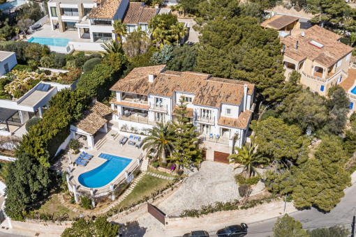 Blick auf die Villa
