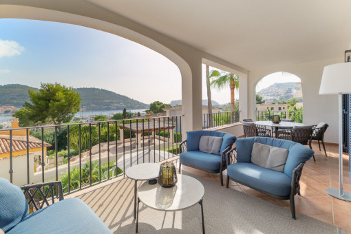 Exklusives Duplex-Apartment mit Meerblick in Port Andratx