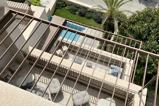 Blick auf den Pool