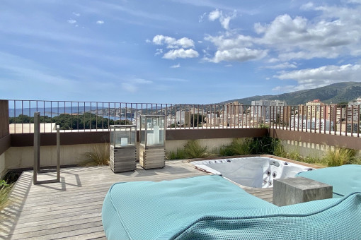 Dachterrasse mit Jacuzi