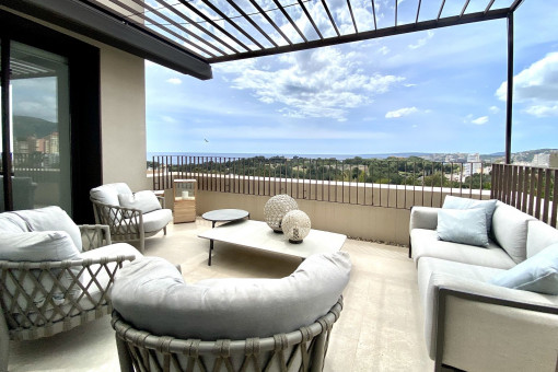 Terrasse mit Chill-Out Lounge