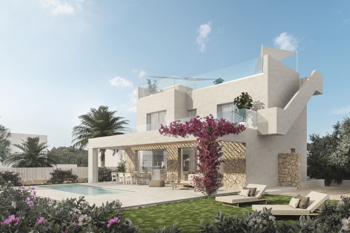Moderne Neubauvilla mit Pool in ruhiger Lage von Cala Figuera