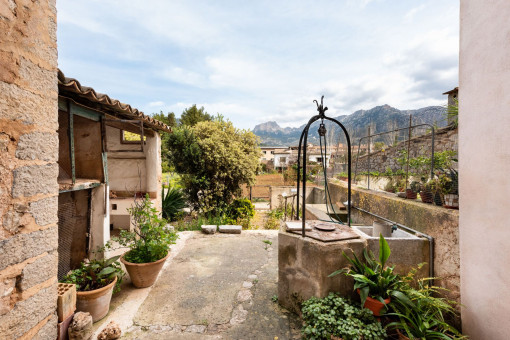 Bergblick von der Terrasse