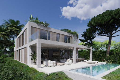 Sensationelles Baugrundstück mit Lizenz und Projekt für eine atemberaubende Villa nahe Golf Bendinat