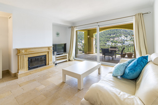 Wohnbereich mit Terrassenzugang
