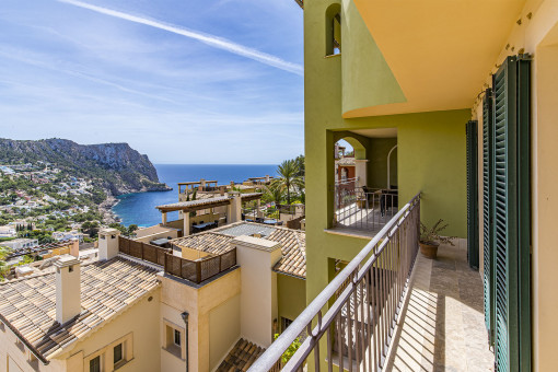 Luxusapartment mit Meer- und Bergblick in erstklassiger Anlage mit SPA in Port d'Andratx