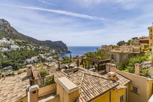 Apartment mit Meer- und Bergblick in Luxusanlage mit Spa in Port d'Andratx