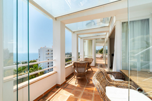 Private Dachterrasse mit Ausblick