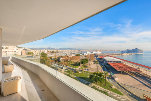 Luxuriöse Wohnung in der exklusiven Gegend am Paseo Maritimo in Palma mit 360 Grad Meerblick
