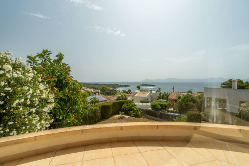 Balkon mit Merblick