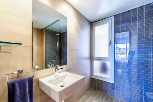 Badezimmer mit Dusche