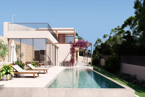 Erstklassige Neubau-Villa mit 2 privaten Pool's und großzügigen Terrassen, in Genova