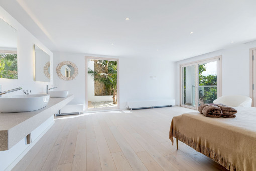 Schlafzimmer mit Bad en Suite