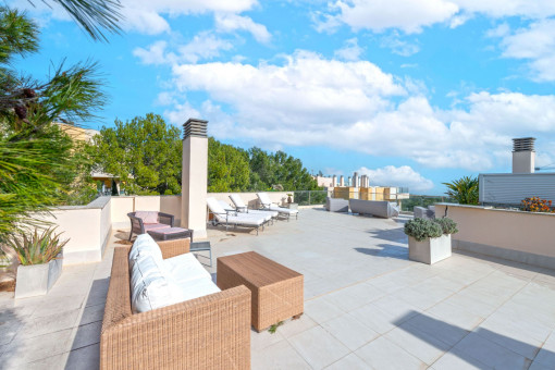 Traumhafte Penthouse-Wohnung mit Rooftop Terrasse und unvergleichlichem Meerblick in Sol de Mallorca