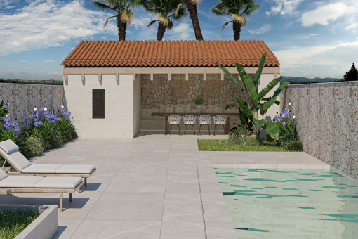 Patio mit Pool