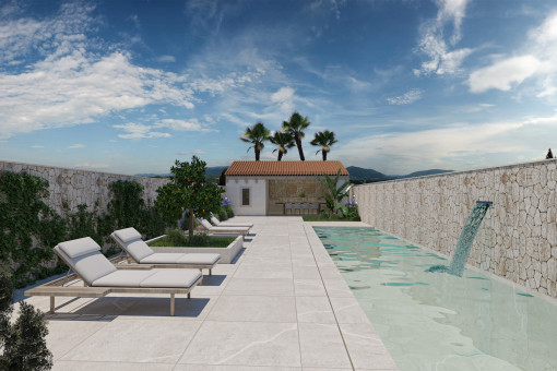 Patio mit Pool