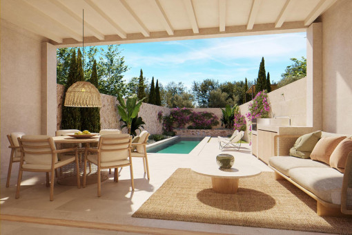 Patio mit Pool