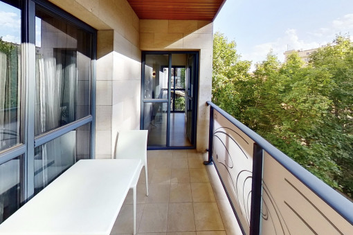 Großzügige Wohnung mit überdachter Terrasse in bester Lage an den Ramblas von Palma