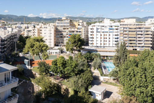 Aussicht über den Palma Tennis Club