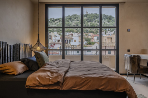 Blick aus dem Schlafzimmer 