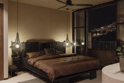 Schlafzimmer mit Blick