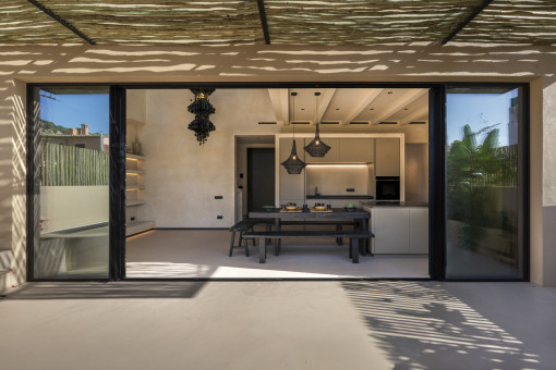 Blick in den Wohnbereich 