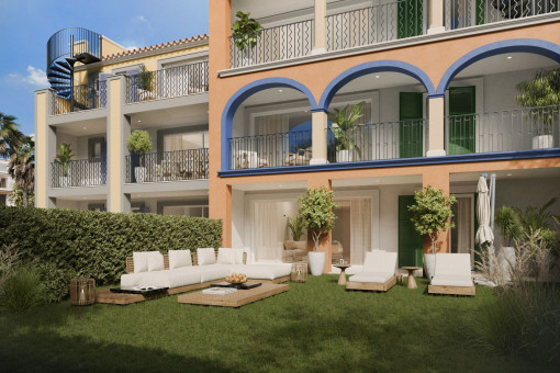 privater Garten zugehörig zu jeder EG Wohnung