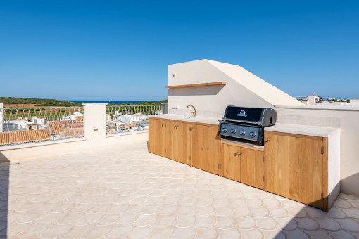 Rooftop Terrasse mit Meerblick