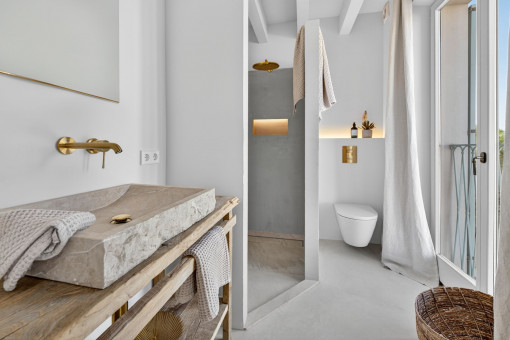 Badezimmer in Microzement