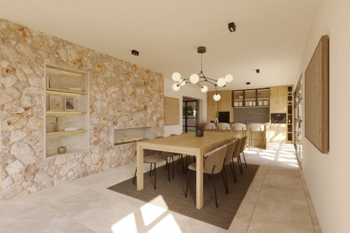 Wohn - und Essbereich