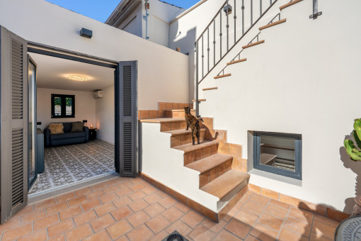 Terrasse vor dem Schlafzimmer