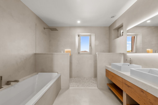 Badezimmer in Microzement