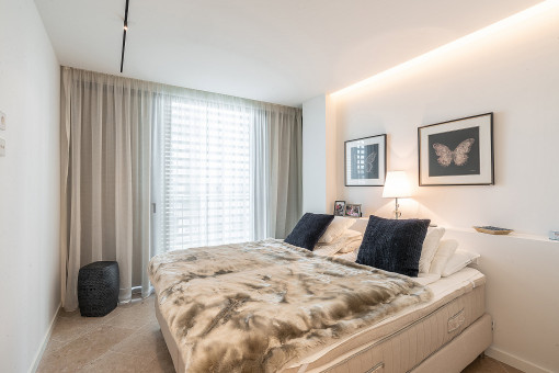 Eines der drei Schlafzimmer 