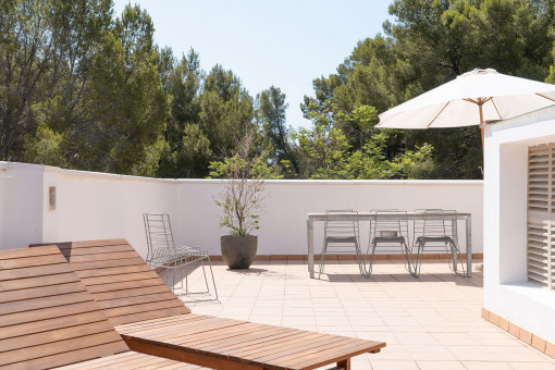 Schönes Penthouse mit großer, sonniger Dachterrasse und viel Licht in San Agustín