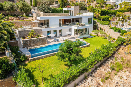 Hochwertiges Wohnen in Port d’Andratx – moderne Villa im mediterranen Stil mit großzügigem Garten