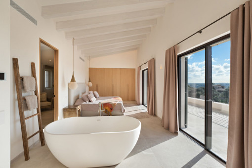 Aussicht vom Masterschlafzimmer