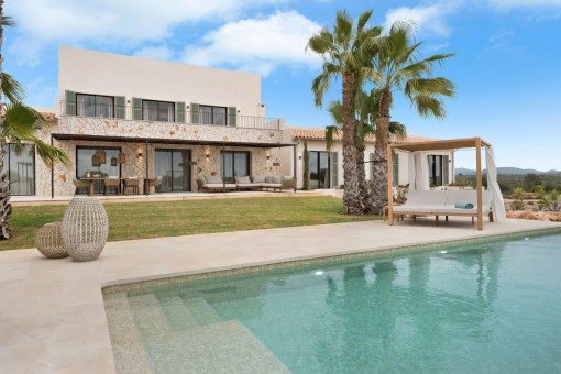 Exklusive Neubau Luxus Finca in privilegierter Naturlage mit Pool und absoluter Privatsphäre nahe Ses Salines und Es Trenc Strand